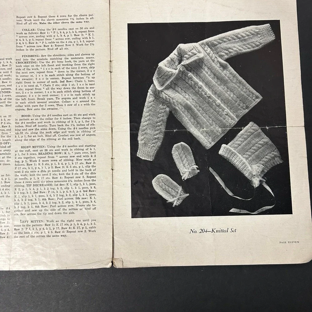 Vintage Knitting‎ Crochet Pattern Booklets Lot Mary Maxim Star Baby Book Good